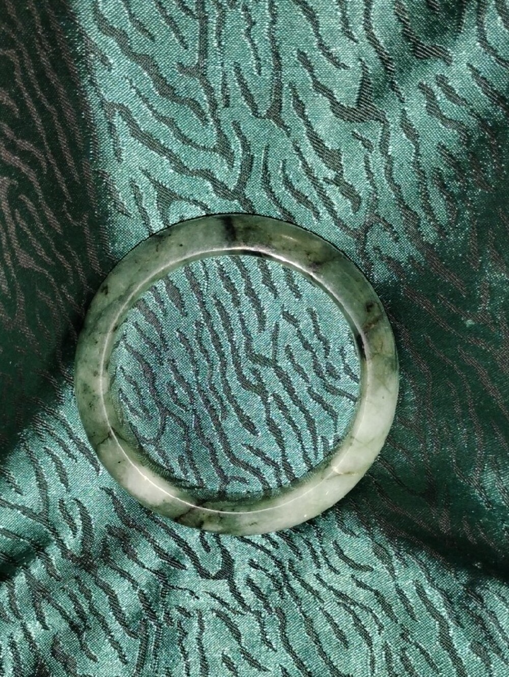 Jade Round Bangle Bracelet - Jade